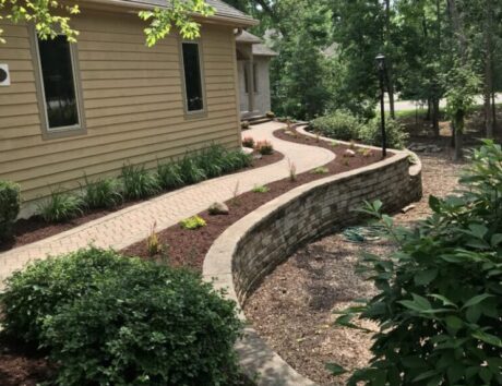 retaining wall Racine WI, brick walkway near me, patio in Racine WI